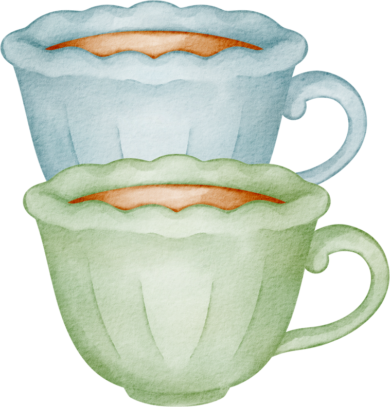 watercolor tea cup